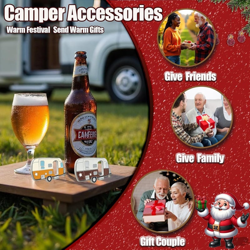 Haigoo Magnetic Rv Bottle Opener with Cap Cather, Unique RV Gift Set,Magnets Sticker to Fridge for Easy Storage,Perfect Camping Accessories Beer Gift Ideas for Camper Lover,Cool Rv Gadgets - Image 2